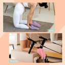 Muezna 6 Pairs Pilates Grip Socks for Women, Non Slip Yoga Socks with Grips, Grippy Socks for Barre, and Hospital (Blue), M