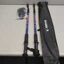 Aihoye Hiking Trekking Poles, 2 Pack Collapsible, Lightweight, Anti Shock, Walking Sticks, Adjustable Hiking Pole for Men and Women (blue)
