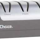 ChefsChoice Electric Knife Sharpeners with Rechargeable Battery for 15 and 20-Degree Straight and Serrated Knives using 100-Percent Diamond Abrasives, 2-Stage, Gray