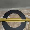 JFUJFU Large Black And Gold Metal Art 3d Wall Decor with Geometric Round & Line for Living Room & Bedroom