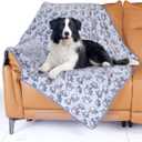 Stuffed Premium Soft Dog Blankets for Large Dogs, Large Cat Blanket Calming Washable for Bed Couch Protection Cover, Dog Essentials for Large Dog, 66 * 82 inches, Grey