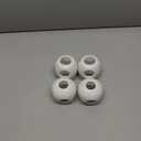 Child Safety Door Knob Cover (4 Pack) Hard-to-Remove Dual-Lock Door Handle Covers for Kids - Reusable Baby Proof Door Knob Locks - Installs Easily, No Tools Needed (White)