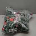 Christmas Garland, 9FT/2.7M Xmas Garland with Lights for Front Door, Christmas Tree Decorations, Mantle, Home, Stairs, Fireplace, Porch, Holiday Indoor Outdoor Decor (Red)