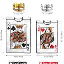 4CT 2026 Adult Couples Halloween King&Queen Playing Card Costumes and Crown