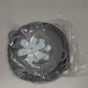 3pcs Silicone Lid Set, Microwave Splatter Cover, Reusable Heat Resistant Lids, Boil Safeguard, Spill Stopper, Multi-Function Kitchen Covers, Fridge Dishwasher Safe (Grey)