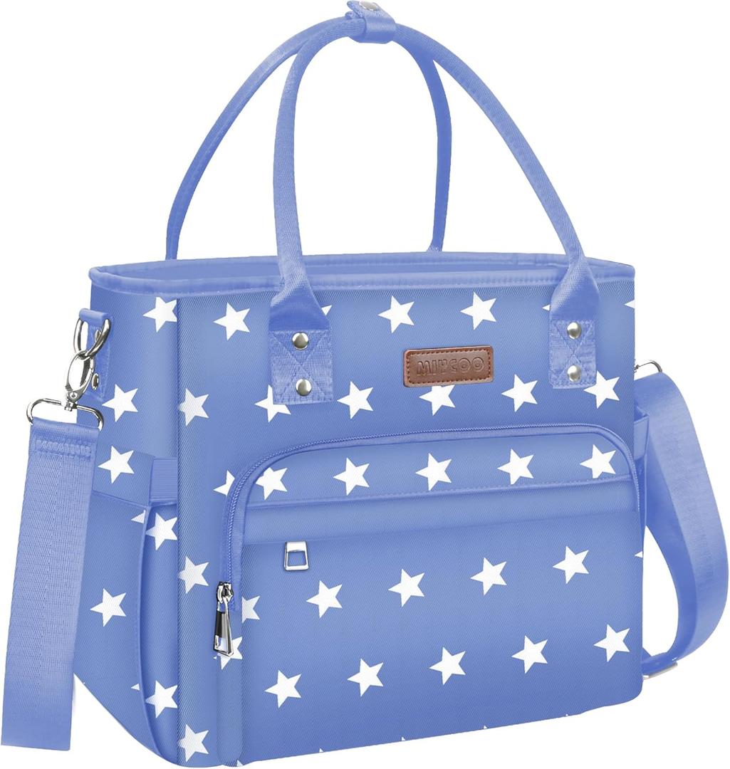 MIYCOO Lunch Bag Lunch Box Women - Leakproof Insulated Lunch Cooler Bag for Women - Large Lunch Tote Bags Adults, Blue Pentagram