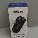 Ortizan Portable Bluetooth Speakers, IPX7 Waterproof Wireless Speaker with 24W Loud Stereo Sound, Outdoor Speaker with Bluetooth 5.3, Deep Bass, RGB Lights, Dual Pairing, 30H Playtime for Home, Party (Navy)