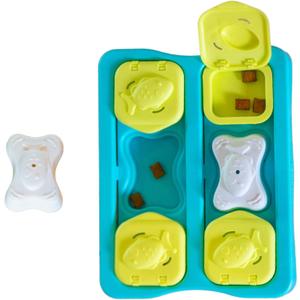 Catstages Kitty Cube Interactive Treat Puzzle Cat Toy, Blue