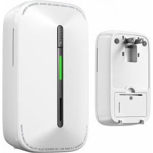 SITERWELL Plug in Carbon Monoxide Detector 10 Year Battery, CO Alarm Detector with Electrochemical Sensor and Sound Warning, AC Powered Portable Carbon Monoxide Detector for Home Office Travel,1-Pack