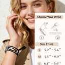 Beaded Bracelet Compatible with Apple Watch Band 38mm 40mm 41mm 42mm (S10) Women, Boho Braided Solo Loop Nylon Strap Dressy Band Cute Fancy Charms Replacement for iWatch Series 10/9/8/SE/7/6/5/4/3 L