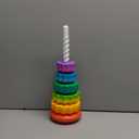 Spinning Stacking Toys, Educational Toddler Toy Stacking Rings Baby Toys, Montessori Toy for Girls and Boys, Spin Gears Christmas Birthday Gift for 1-3 Year Old