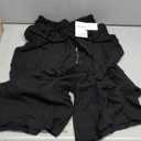 BTFBM Womens Wide Leg Sweatpants Casual Loose Solid Black Pants Comfy Lounge Joggers Baggy Sweatpants Pockets  Female M