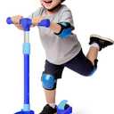 Nattork Kids Scooter for Boys Girls with Light Up Wheels, 3 Adjustable Height Handlebars, Lean-to-Steer Technology, Widen Anti-Slip Deck, 3 Wheel Scooter for kid ages 3-8, Support Riders Up to 110 LBS