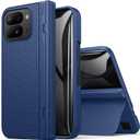 BXYJY for Google Pixel 10 Pro Fold Case, Slim with Stand, Front Privacy Screen Protector, Hinge Protection, Full Body Rugged Hard Cover, Shockproof Protective Phone Case for Pixel 10 Pro Fold, Blue