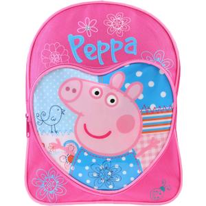 Peppa Pig Backpack | Girls Backpacks for School | Cute Bookbag for Kids | Pink (One Size)