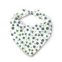 St. Patrick’s Day Dog Bandana, Irish Clover Pets Scarf, White Irish Clover Pet Accessory Bandana, Funny Holiday Dog Gift, Holiday Triangle Pet Scarf for Small Medium Dogs