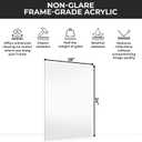 CountryArtHouse Non-Glare Acrylic Replacement for 18x24 Picture Frame, UV-Resistant Non-Glare Acrylic Cover Sheet