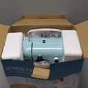 Sewing Machine for Beginners, Mini Sewing Machine for Kids & Adults with Large Extension Table, LED Light, 2 Speed Foot Pedal, DIY Home Sewing Kit with 127 Accessories(Cyan)