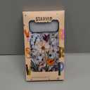 for iPhone 17 Pro Max Case Cute - Wireless Charging Compatible - Dual-Layer Hard Shell + Silicone Cover - Aesthetic Protective Phone Case for Women - Marble Pressed Flowers