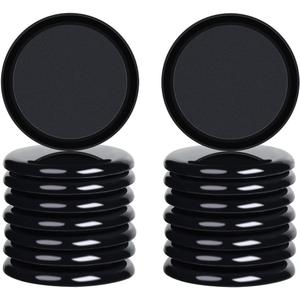 Ezprotekt Furniture Sliders for Carpet, 16 Pack 3.5" Furniture Movers Sliders, Heavy Duty Reusable Carpet Sliders, Furniture Glides for Sofa Bed Couch Fridge, Move Your Item Easy & Safely (Black)