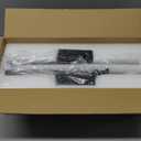 EDISHINE 2 Pack LED Outdoor Wall Lights Dimmable, 3000K 4000K 5000K, 15.7" Modern Black Outdoor Wall Sconce, IP65 Waterproof, Linear Exterior Wall Light for Entrance, Hallway, Garage, Porch