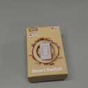 MOES WiFi Smart Light Switches, No Neutral Wire Needed, Require Capacitors, 2.4GHz Single Pole Switch, Compatible with Alexa Google Assistant (1 Gang Switch)