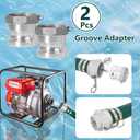 2 Discharge Hose Pump Kit for Backwashing and Drainage | 20 Green Suction + 65 Blue Discharge PVC Hoses with Carbon Steel Filter | Ready-to-Use Setup Saves Time & Effort