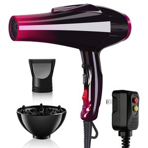 Professional Hair Dryer Powerful 3500 Watt Blow Dryer Salon Ceramic Tourmaline Ionic High Power Blow Dryer, Quick Dry Hair Dryers with AC Motor Concentrator Diffuser Attachments