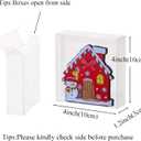 100Pcs Plastic Clear Single Treat Boxes with Full Window - 4x4x1.2inch, Dessert Box for Macarons, Donuts, Parties & Holidays