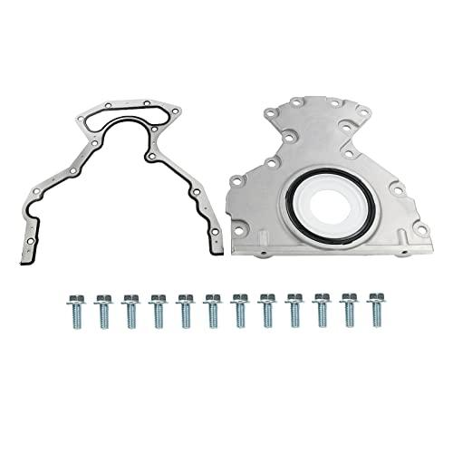 RADHLBNIU Rear Main Seal Kit Compatible with Chevy Tahoe Suburban Silverado Express Avalanche Cadillac Escalade GMC Yukon Sierra Savana 4.8L 5.3L 6.0L 6.2L Replaces# 635-518 12633579 12639250