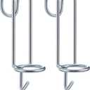 Hicarer 2 Pack Horse Water Bucket Hooks Portable Horse Bucket Hooks Removable Hangers Equestrian Stall Accessories Livestock Supplies, Over The Fence, Hang on Stall Walls