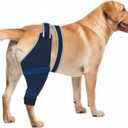 Dog Sleeve for Rear Legs to Stop Licking, Upgraded Recovery Sleeve for Hind Back Leg Wounds,TPLO, ACL Surgery, Light Comfortable Cone Alternative, Right,S, Blue
