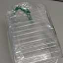 STORi SimpleSort 6-Piece Stackable Clear Drawer Organizer Set | 6" x 6" x 2" Square Trays | Small Makeup Vanity Storage Bins and Office Desk Drawer Dividers | Made in USA