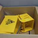 Mind Reader Mop Bucket with Wringer, 22 Qt (5.5 Gallon), Floor Cleaning, Handle, Wheels, 16.25"L x 10.75"W x 24.5"H, Yellow