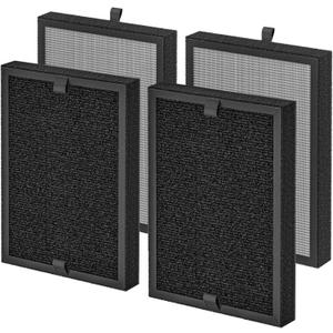 KF250 Replacement HEPA Filter, Compatible with Kenmore 1200e Series Air Purifier PM2010, for Rooms up to 1,500 Sq. Ft. 3-in-1 HEPA Filter, 4-Pack
