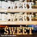 Marquee Letters H, Led Letter Lights, 26 Alphabet Battery Powered LED Light Up Name Sign, Decorative Lighted Standing Letters for Graduation Party Night Light Wedding Birthday Room Bar Wall Decor