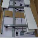 Rollaway II Compact Portable Folding Sewing Table, Silver/White (20"D x 40.5"W x 28.25"H)