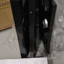 Lattice Design Planter Box 2-Pack  14.75-Inch Decorative Outdoor Flower or Plant Pots  Front Porch, Patio, and Garden Decor by Pure Garden (Black)