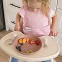 Tiny Twinkle Mess-Proof Baby Bibs for Eating | Waterproof, Wipeable Toddler Bibs with Catch-All Pocket | Feeding Bibs for Girls & Boys(3 Pack,Toile,Bows)