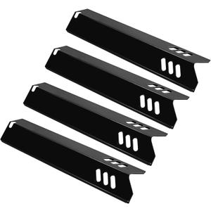 Unicook 4 Pack 15 Inch Grill Heat Plates Replacement Parts for Dyna-Glo DGF510SSP, DGF493BNP, Porcelain Grill Burner Covers, BBQ Heat Shields for Uniflame GBC1460W