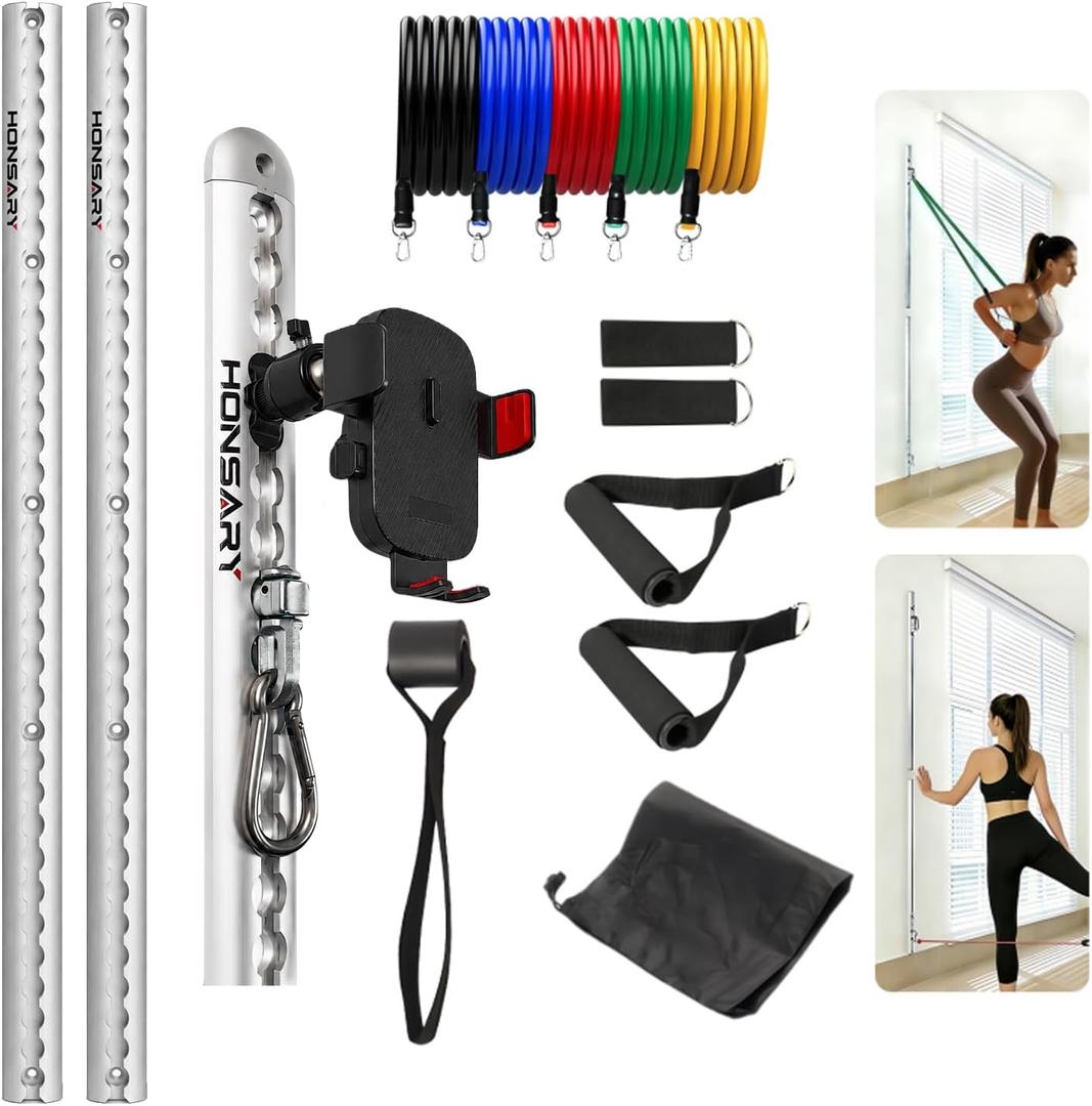 Aluminum Anchor Fitness System for Wall-Mounted, Resistance Band Wall Mount