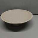 Large Modern Decorative Bowl for Home Decor Fruit Organic Catch All Key Kitchen Entryway Shelf Coffee Table With Pedestal,Artificial Stone Beige
