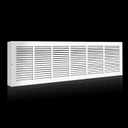 30x8 Baseboard Return Air Grille for 30"Wx8"H Duct Opening, 7/8" Depth | Steel Baseboard Return Air Vent Cover Grill,7/8" Thick Margin Turnback for Baseboard,Outer Dim 31.75"W X 9.75 "H X 7/8"