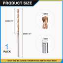PATIKIL 1.4mm Drill Bit Carbide for Stainless Steel Hard Metal 130°