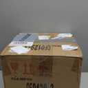 Asense Small Round Ottoman Foot Rest Stool Linen Padded Seat Footstool Ottoman with Anti-Slip Wooden Legs (Cow Brown,Linen)