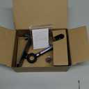 LISEN Cell Phone Stand Phone Holder for Desk Office Decor, Office Desk Accessories Women PC Gaming Essentials iPhone Stand Gadgets Men Gifts for Kids Fit OtterBox Case Switch iPad Air Tablet 4-10 in (BLACK)