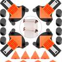 60/90/120 Degree Multi Corner Clamps for Woodworking Set of 4,Adjustable Spring Loaded Right Angle Clamp Woodworking Tools,Carson Clamp for Carpentry,Frame Cabinet Wood Tools Accessories,Gifts for Men