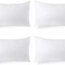 Hypoallergenic Lumbar Pillow Inserts 4 Pack, 12  20 Inches  Plush Polyester Throw Pillow Fillers for Sofas, Beds, and Office Use