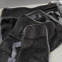 BAGAIL 6 Set Compression Packing Cubes Travel Accessories Expandable Packing Organizers (Half Mesh, 6-Black)