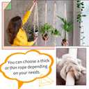 JeogYong 3mm Macrame Cord, 984 Feet Natural Macrame Rope Yarn, 3 Strand Twisted Cotton String for DIY Crafts Wall Hanging Plant Hangers Gift Wrapping Decorations (Lemon Yellow)